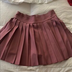 Elegant Pink Pleated Skirt